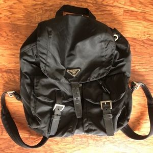 Black Prada Vela nylon backpack